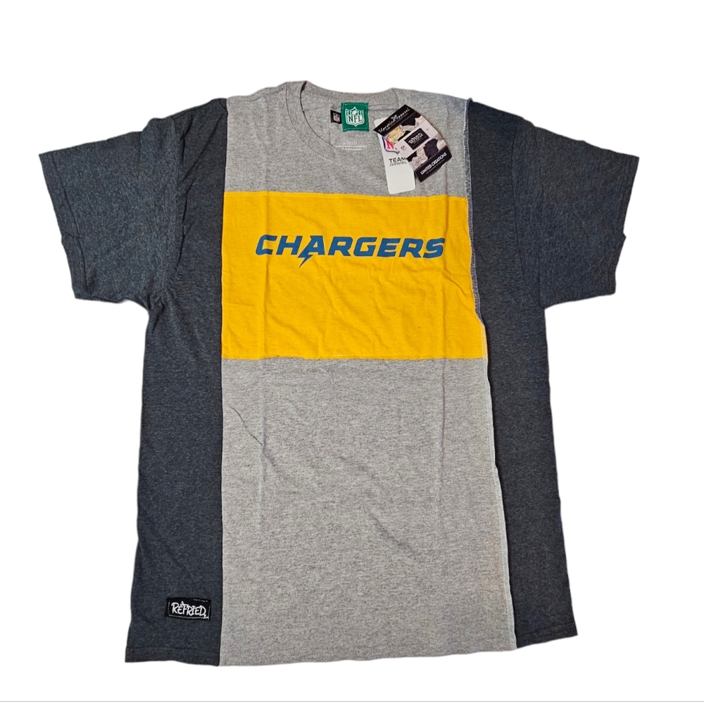 Los Angeles Chargers Refried Apparel Sustainable Split T-Shirt NFL Men's XL NWT